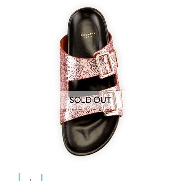 Givenchy Swiss glitter Double Buckle Sandals- Birkenstocks - Picture 3 of 9